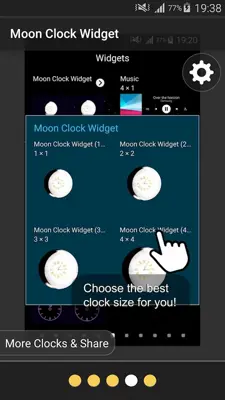 Moon Clock Widget android App screenshot 0