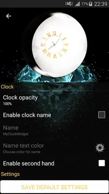 Moon Clock Widget android App screenshot 1