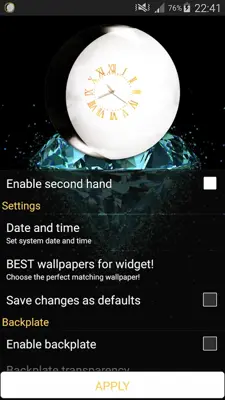 Moon Clock Widget android App screenshot 3