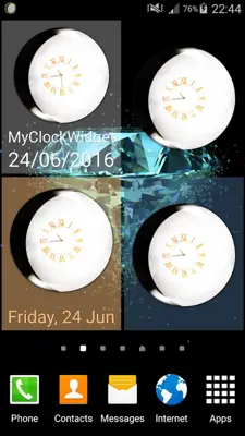 Moon Clock Widget android App screenshot 4